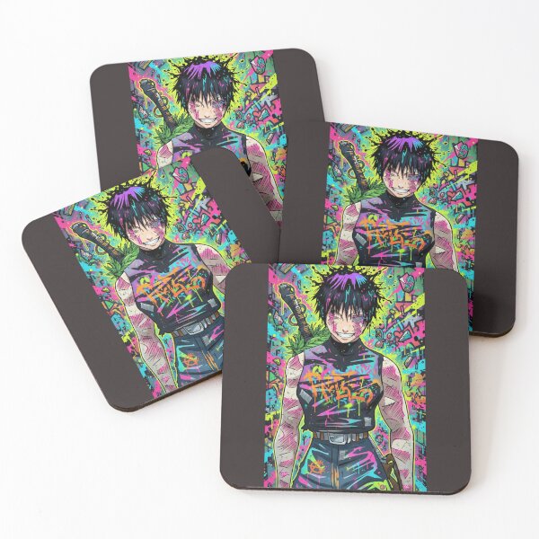 Item preview, CYBERPUNK MAKI WARRIOR - VIBRANT NEON GRAPHICS ANIME STICKER  designed and sold by ascendzero.