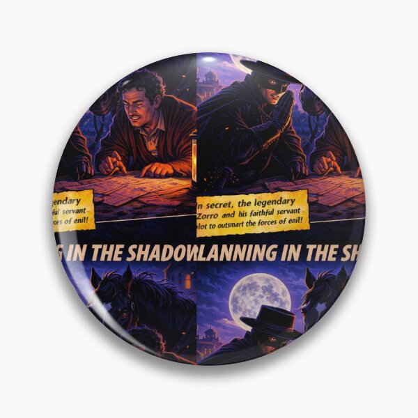 Item preview, Planning in the Shadows Zorro Secret Strategy Comic Night Legend Art designed and sold by SHOCAMPOS DESIGNS .