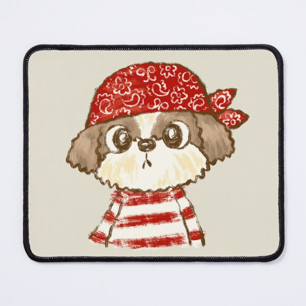 Item preview, Shih Tzu wearing a bandana designed and sold by Toru Sanogawa.