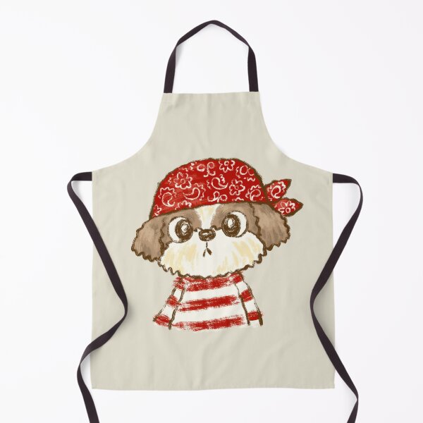 Item preview, Shih Tzu wearing a bandana designed and sold by Toru Sanogawa.