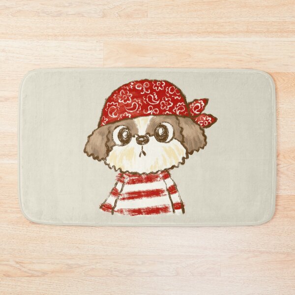Item preview, Shih Tzu wearing a bandana designed and sold by Toru Sanogawa.