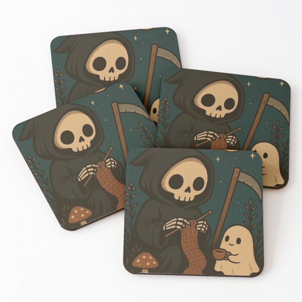 Item preview, Cozy Grim Reaper Knitting designed and sold by Expl0rer.