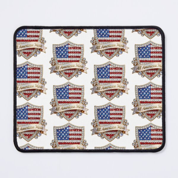 Item preview, Rhinestone All American Mom, USA 250th, 14th of July, Independence Day, semiquincentennial designed and sold by Adadita.