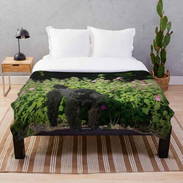 Item preview, Black Poodle in the Garden designed and sold by MoodyMuseArt.
