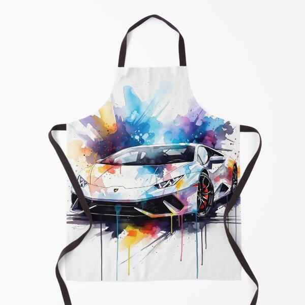 Item preview, Lamborghini Huracán Watercolor Supercar Poster Italian Exotic Car Wall Art designed and sold by Motorline44.