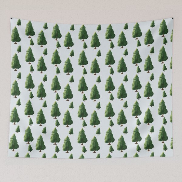 Item preview, Hand Drawn Evergreen Tree Pattern – Forest Pine Repeat Design – Nature Inspired Botanical Pattern designed and sold by Fezzyboo.