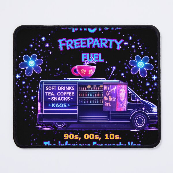 Item preview, NightStorm Freeparty Fuel – The Infamous Freeparty Van Neon Rave Design designed and sold by leyfinder.
