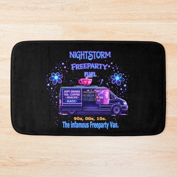 Item preview, NightStorm Freeparty Fuel – The Infamous Freeparty Van Neon Rave Design designed and sold by leyfinder.