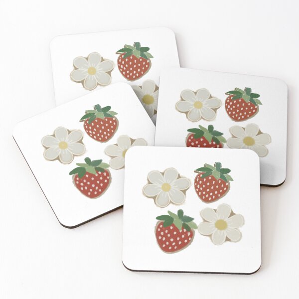 Item preview, Cute Strawberry and Daisy Cottagecore Set designed and sold by GanethViolette0.