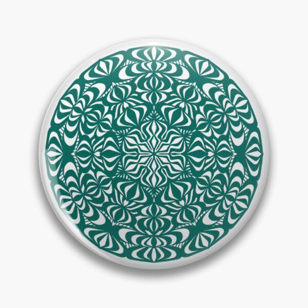 Item preview, Elegant Teal Green Mandala Intricate - Zentangle Art designed and sold by EnjoyStudioTH.