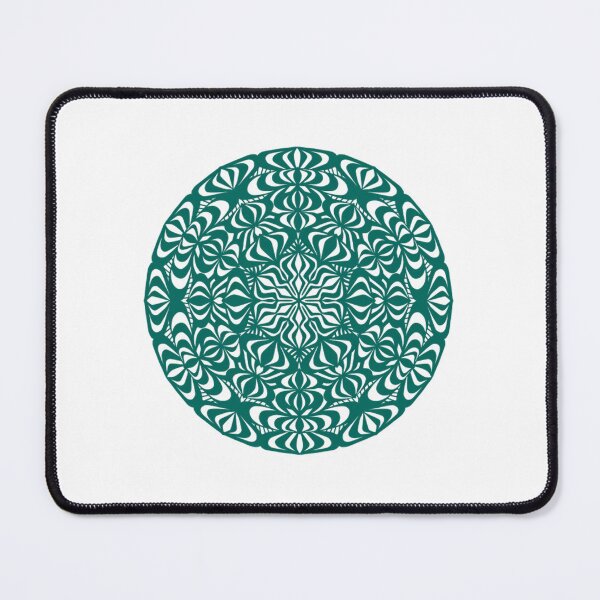 Item preview, Elegant Teal Green Mandala Intricate - Zentangle Art designed and sold by EnjoyStudioTH.