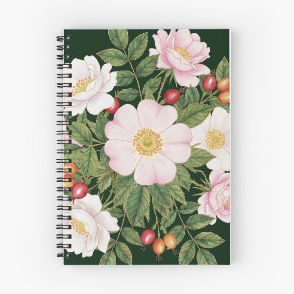 Item preview, Vintage Wild Rose Botanical Illustration Bouquet designed and sold by LinaValearte.