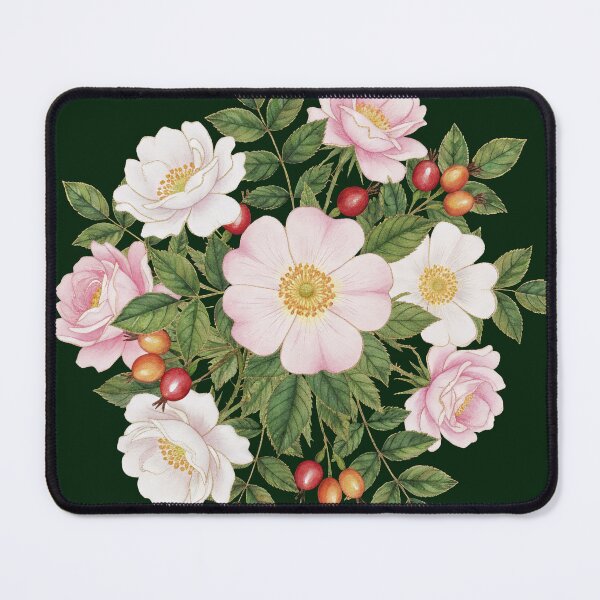 Item preview, Vintage Wild Rose Botanical Illustration Bouquet designed and sold by LinaValearte.