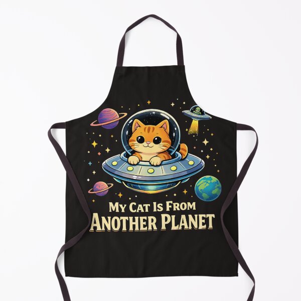 Item preview, My Cat Is From Another Planet Funny Space Cat UFO Design designed and sold by Tropivaro.