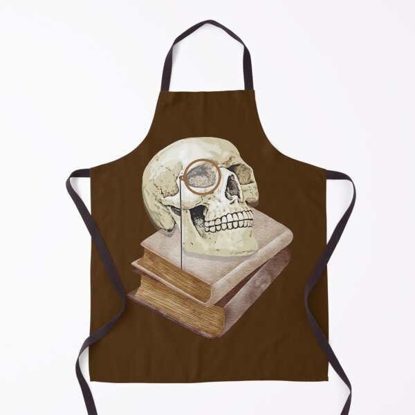 Item preview, Vintage Scholar Skull - Dark Academia Reading Aesthetic designed and sold by VibeArtShop.