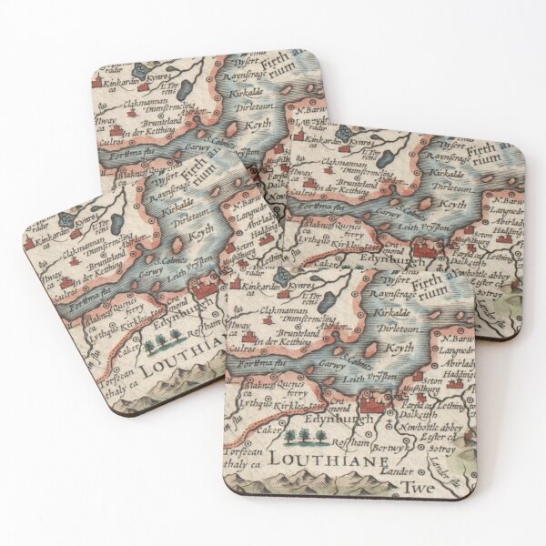 Item preview, Edinburgh and Lothians vintage Scotland 1610 map extract designed and sold by Lifes-a-boon.