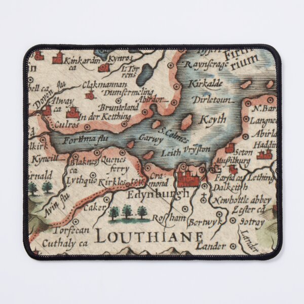 Item preview, Edinburgh and Lothians vintage Scotland 1610 map extract designed and sold by Lifes-a-boon.