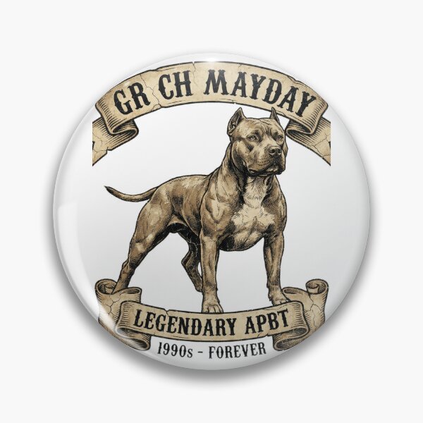 Item preview, GR CH Mayday Legendary Pit Bull Art designed and sold by Shirtaholism.