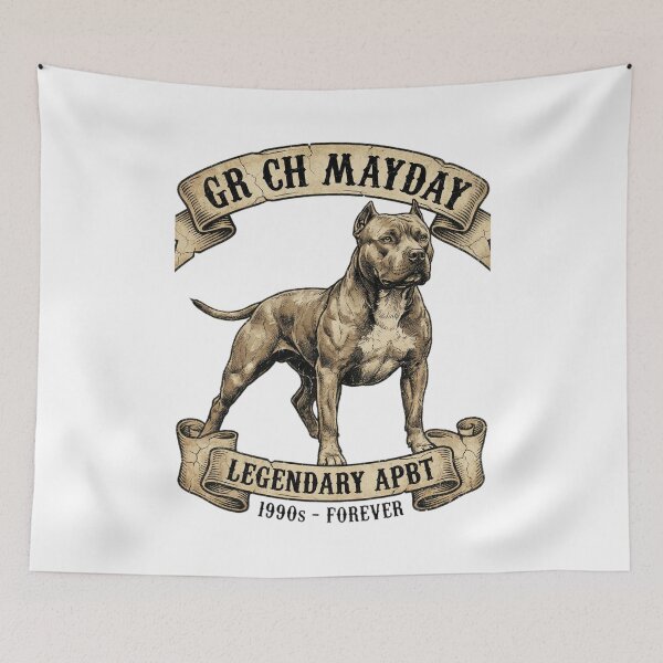 Item preview, GR CH Mayday Legendary Pit Bull Art designed and sold by Shirtaholism.