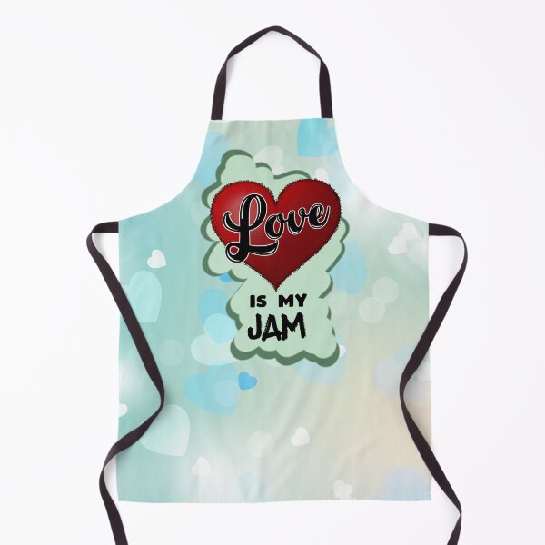 Item preview, Love is My Jam Mint & Blue designed and sold by MoodyMuseArt.