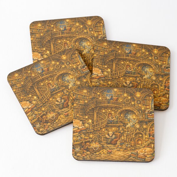 Item preview, Cozy Bookstore Maze designed and sold by CTRL+ALT+Divine.