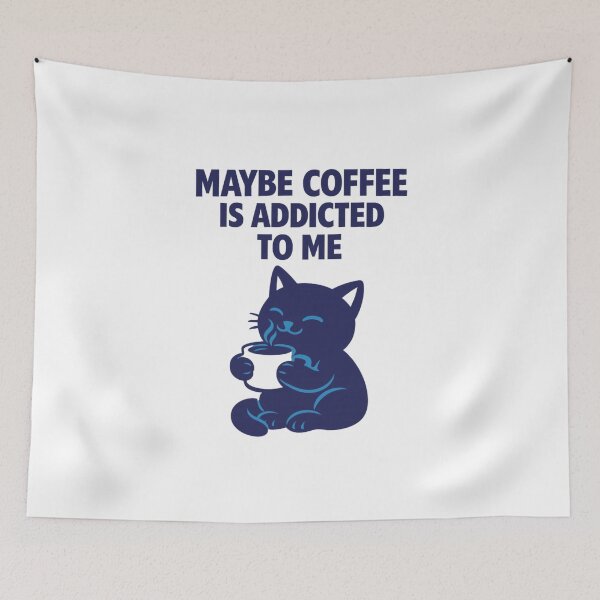 Item preview, Maybe coffee is addicted to me designed and sold by LuveraxArt.