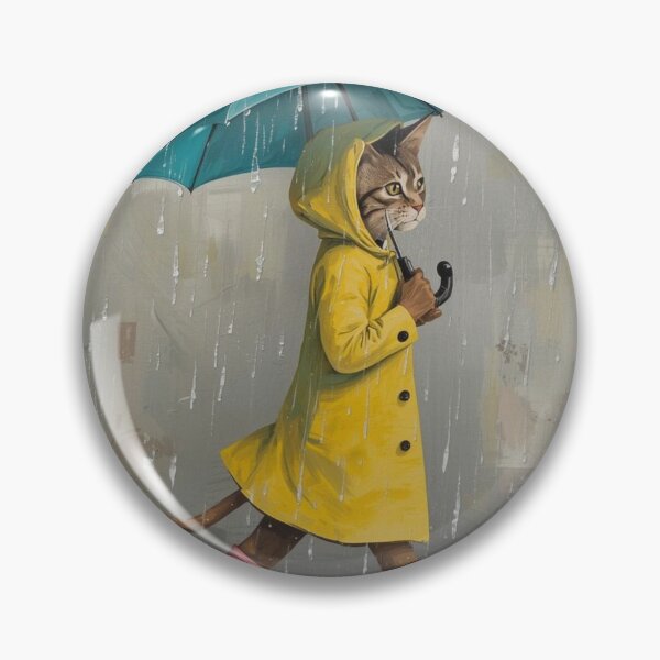 Item preview, Rainy Day Kitten designed and sold by EllieHeartCo.