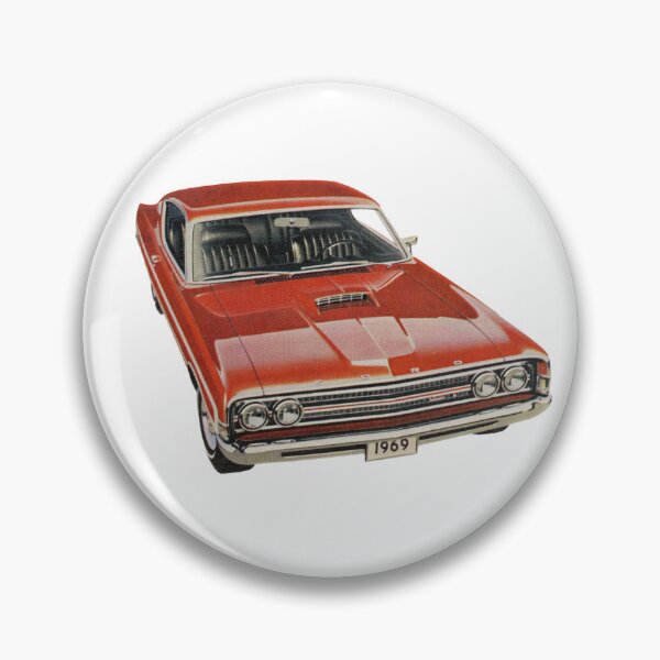 Item preview, Vintage Red Ford Torino 1969 designed and sold by The Sticker Bureau.