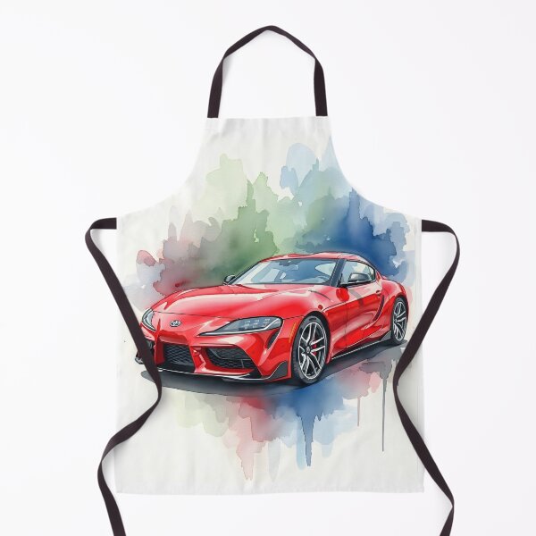 Item preview, Toyota GR Supra Watercolor Car Poster JDM Sports Car Wall Art designed and sold by Motorline44.