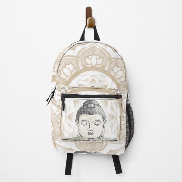 Item preview, Buddha Padma Watercolor - Dove Slate Tea - Fawn Halo designed and sold by Irene Estelle.