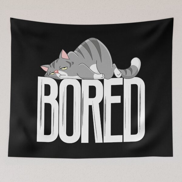 Item preview, Bored cat designed and sold by Kiddygifts.