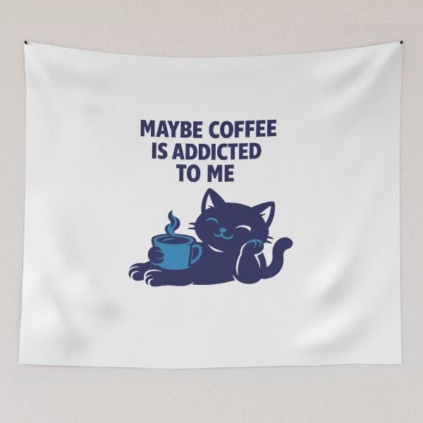 Item preview, Maybe coffee is addicted to me designed and sold by LuveraxArt.