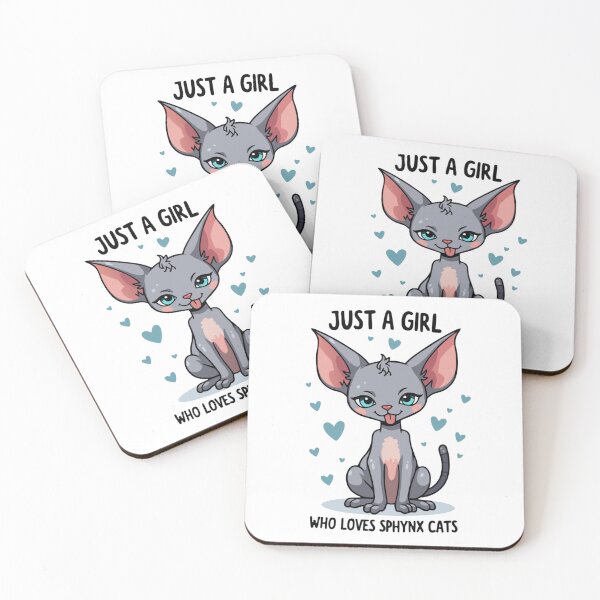 Item preview, Just A Girl Who Loves Sphynx Cats designed and sold by printmala.