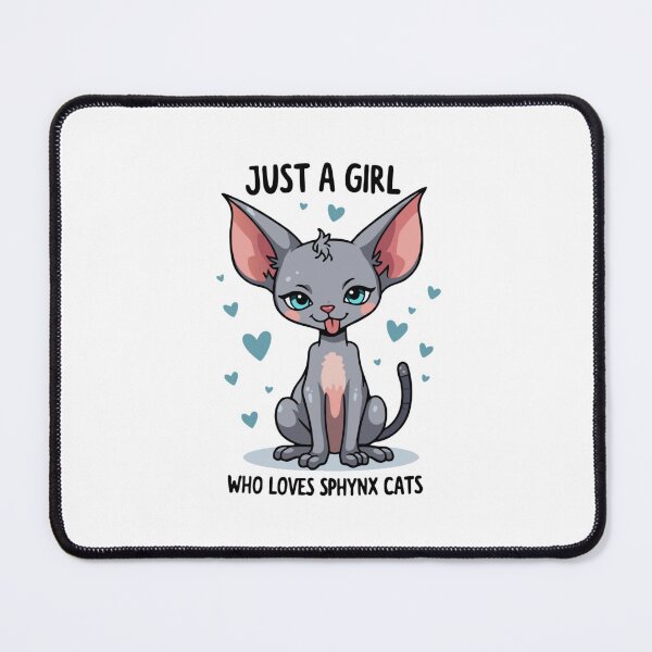Item preview, Just A Girl Who Loves Sphynx Cats designed and sold by printmala.