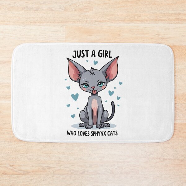 Item preview, Just A Girl Who Loves Sphynx Cats designed and sold by printmala.