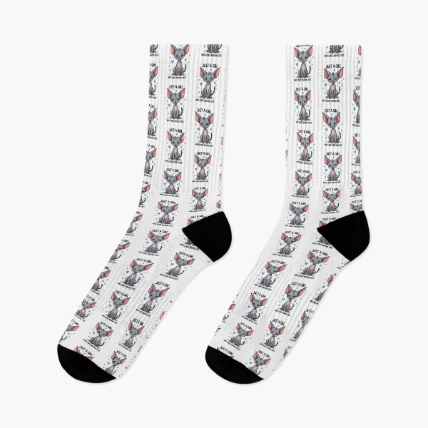 Item preview, Just A Girl Who Loves Sphynx Cats designed and sold by printmala.
