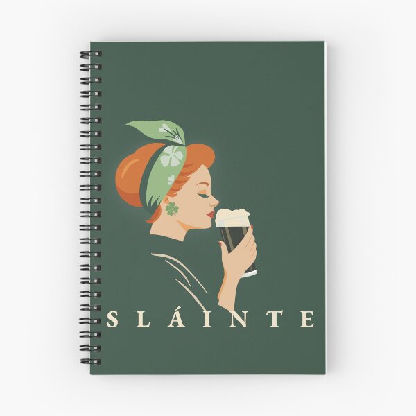 Item preview, Mid Century Irish Woman Drinking Stout – Retro St Patrick’s Day Beer Illustration designed and sold by OddlyEnoughArt.