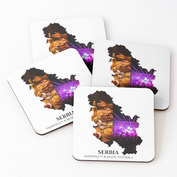 Item preview, Serbia Map Art - Balkan Hospitality & World-Class Music Festivals Design designed and sold by AbulailArt.
