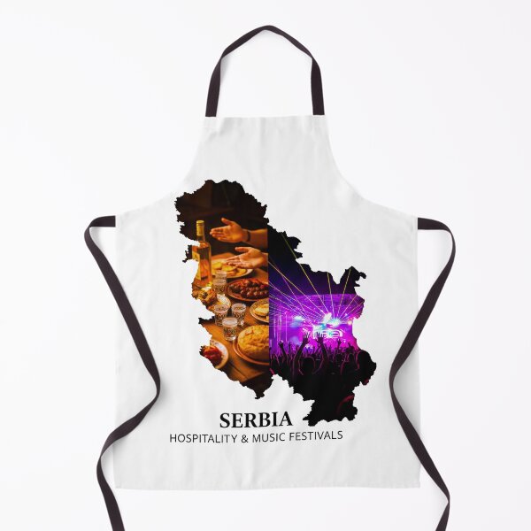 Item preview, Serbia Map Art - Balkan Hospitality & World-Class Music Festivals Design designed and sold by AbulailArt.