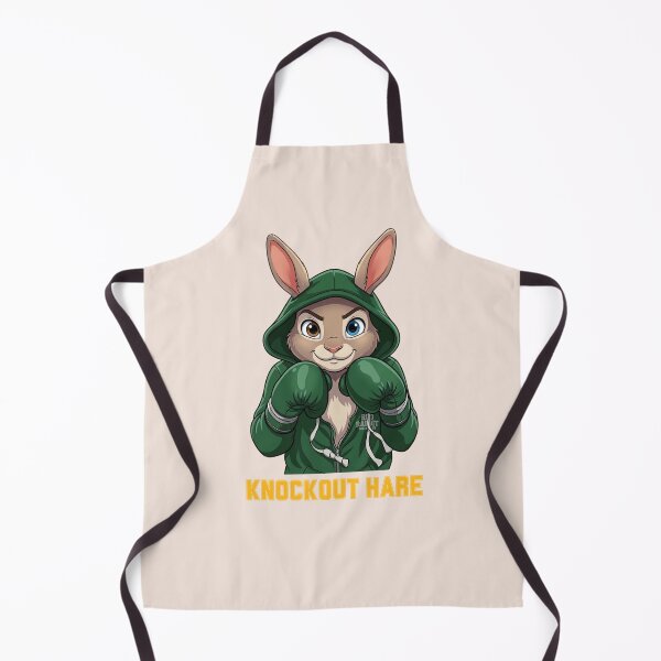 Item preview, Knockout Hare - Boxing Rabbit in Green Hoodie Design designed and sold by M.Store.