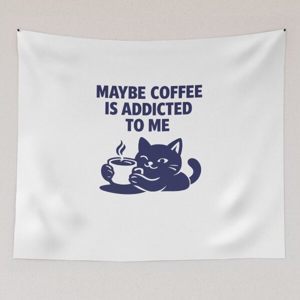 Item preview, Maybe coffee is addicted to me designed and sold by LuveraxArt.