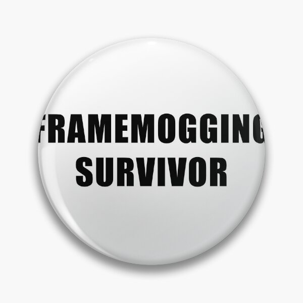 Item preview, FRAMEMOGGING SURVIVOR Looksmaxxing Mog Meme designed and sold by mustacheese.
