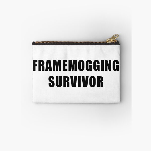 Item preview, FRAMEMOGGING SURVIVOR Looksmaxxing Mog Meme designed and sold by mustacheese.