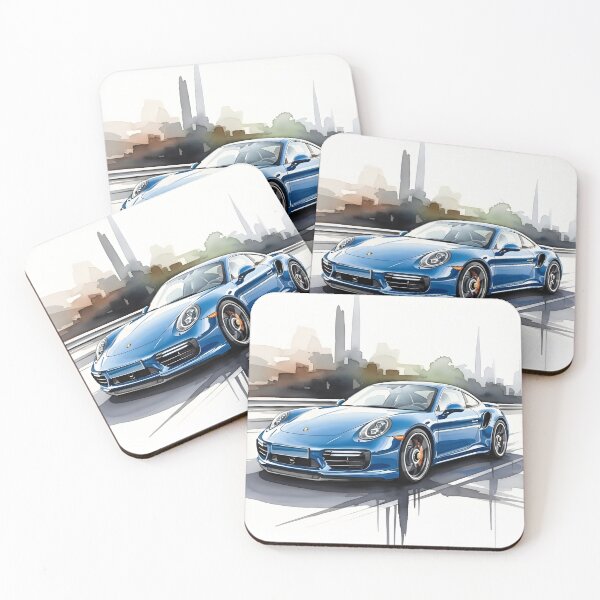Item preview, Porsche 911 Turbo Watercolor Car Poster German Sports Car Wall Art designed and sold by Motorline44.
