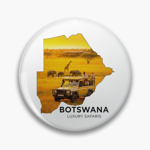 Item preview, Botswana Map Art - Luxury Safari Adventure & African Wildlife Design designed and sold by AbulailArt.