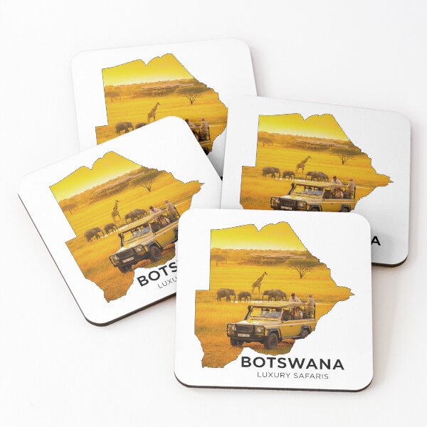 Item preview, Botswana Map Art - Luxury Safari Adventure & African Wildlife Design designed and sold by AbulailArt.
