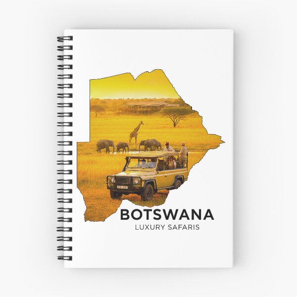 Item preview, Botswana Map Art - Luxury Safari Adventure & African Wildlife Design designed and sold by AbulailArt.
