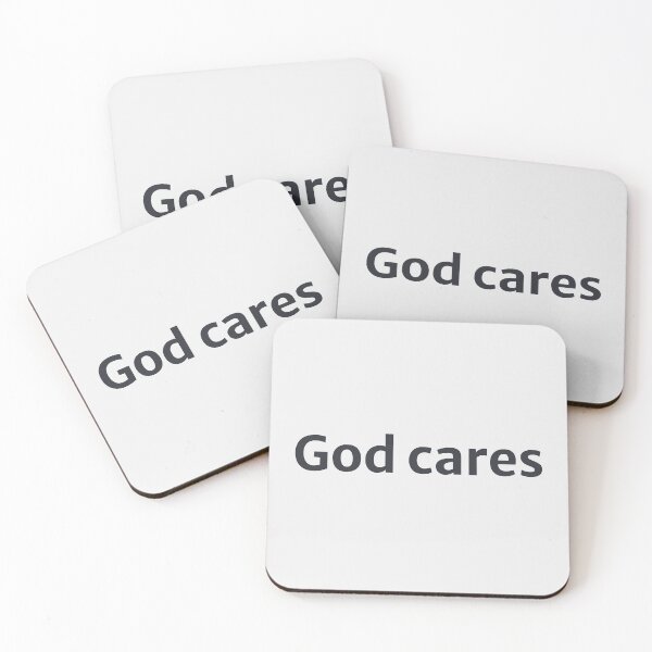 Item preview, God Cares Faith Typography designed and sold by StillTrustingCo.