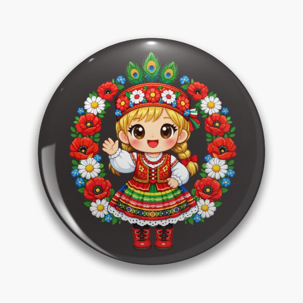 Item preview, Dabbing Polish Princess Meme Polish Pride Folk Art designed and sold by faridman.