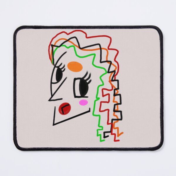 Item preview, Line Art Modern cubist Womans face with side eye| Abstract Bold Colors designed and sold by Artonmytee.